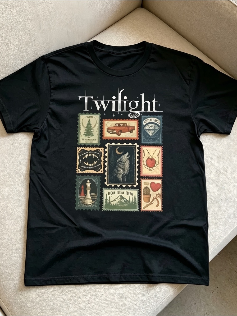 Vintage Twilight Graphic Retro Bookish Aesthetic Womens Mens T-shirt Unisex
